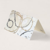 Elegant Gold en zwart Abstract Visitekaartje (Achterkant)