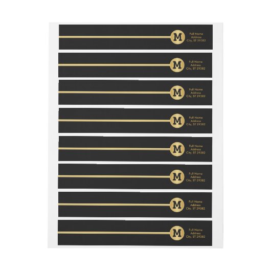 Elegant Gold- en zwart design (Vel)