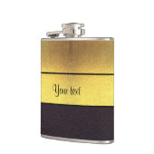 Elegant Gold en zwart Heupfles (Links)