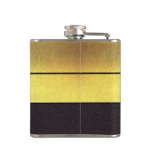 Elegant Gold en zwart Heupfles (Achterkant)