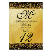 Elegant Gold en zwart Kaart (Voorkant)