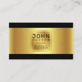 Elegant Gold en zwart Visitekaartje (Voorkant)