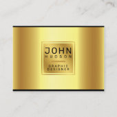 Elegant Gold en zwart Visitekaartje (Voorkant)