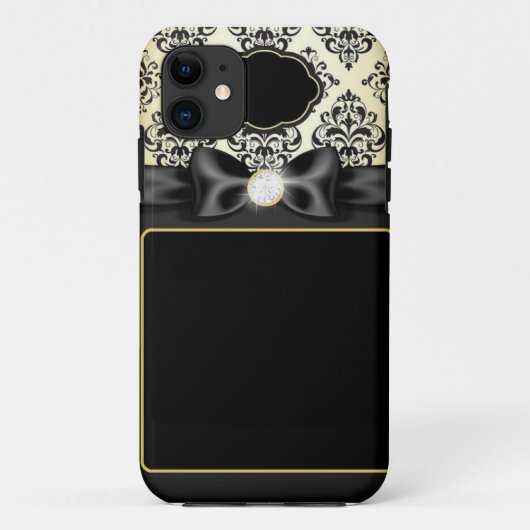 Elegant Gold en zwarte doos Case-Mate iPhone Case (Achterkant)