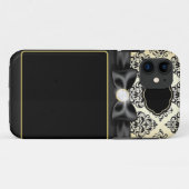 Elegant Gold en zwarte doos Case-Mate iPhone Case (Achterkant (horizontaal))