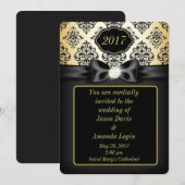 Elegant Gold en zwarte doos Kaart (Voorkant / Achterkant)