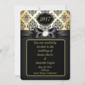 Elegant Gold en zwarte doos Kaart (Voorkant)