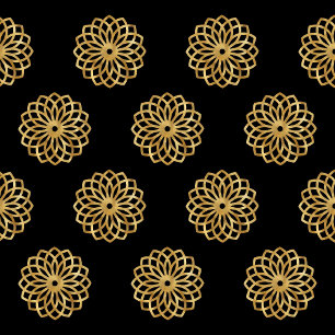 Elegant Gold en zwarte kerstbomen Tissuepapier