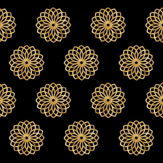 Elegant Gold en zwarte kerstbomen Tissuepapier