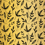 Elegant Gold en zwarte kerstbomen Tissuepapier