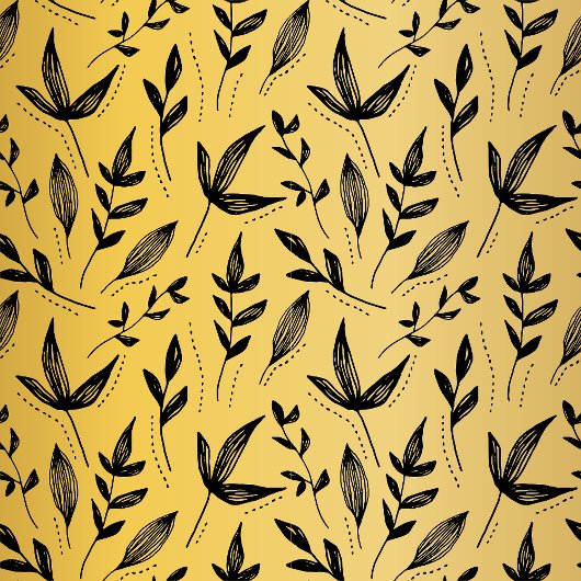 Elegant Gold en zwarte kerstbomen Tissuepapier