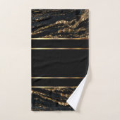 Elegant Gold en zwarte marmer Bad Handdoek (Handdoek)