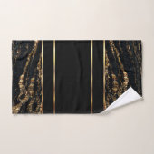 Elegant Gold en zwarte marmer Bad Handdoek (Handdoek)