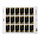 Elegant Gold-etiket voor kerstretourzending Etiket (Full Sheet)