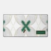 Elegant Gold Eucalyptus Holiday Desk Mat & Cork Co (Voorkant)