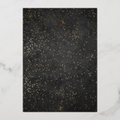 Elegant Gold Evening Folie kerstkantoor Invitat Uitnodiging (Achterkant)