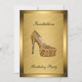 Elegant Gold Event Invitation Kaart (Voorkant)