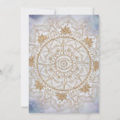 Elegant Gold Eye Sun Moon Mandala Design Kaart (Achterkant)