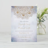 Elegant Gold Eye Sun Moon Mandala Design Kaart (Staand voorkant)