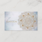 Elegant Gold Eye Sun Moon Mandala Design Visitekaartje (Voorkant)