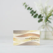 Elegant Gold Fabric Visitekaartje (Staand voorkant)