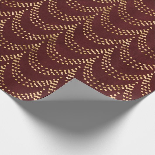 Elegant Gold Fairy Licht Rustige Kerstmis Cadeaupapier (Hoek)