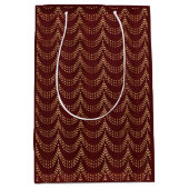 Elegant Gold Fairy Licht Rustige Kerstmis Medium Cadeauzakje (Voorkant)