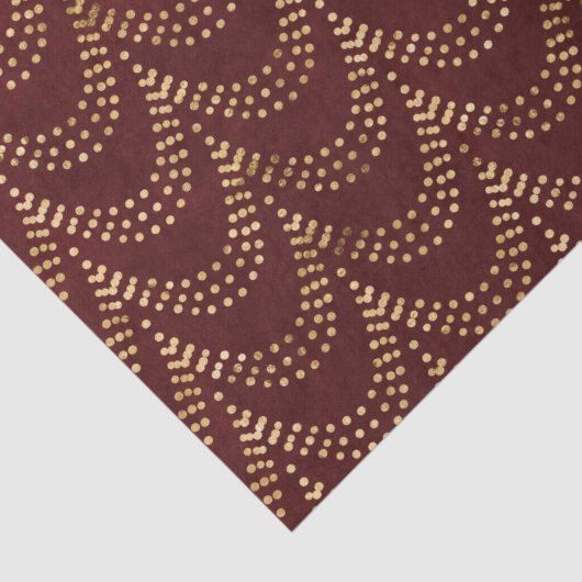 Elegant Gold Fairy Licht Rustige Kerstmis Tissuepapier (Detail)