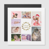 Elegant Gold Family Foto Collage Father's Day (Voorkant / Achterkant)