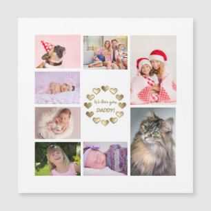 Elegant Gold Family Foto Collage Father's Day