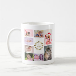 Elegant Gold Family Foto Collage Father's Day Koffiemok