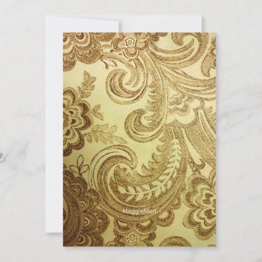 Elegant Gold Family Reunion Kaart (Achterkant)