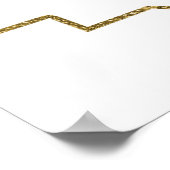 Elegant Gold First Heilige Communauteit Welkomstbo Poster (Hoek)