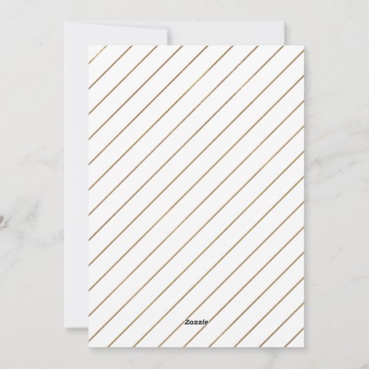 Elegant Gold Five Photo Collage Prettige feestdage Feestdagenkaart (Achterkant)