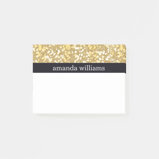 Elegant Gold Flakes Post-it® Notes (Voorkant)