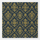 Elegant Gold Floral Damask Behang (Voorkant)