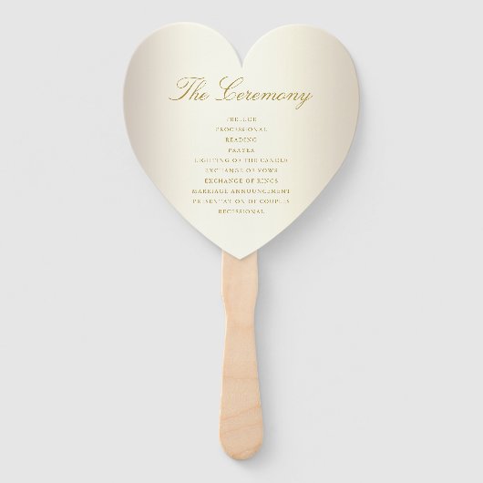 Elegant Gold Floral Damask Elegant Script Wedding Handwaaier (Achterkant)