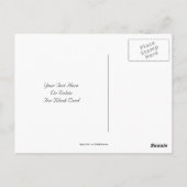 Elegant Gold Floral Design Photo Briefkaart (Achterkant)