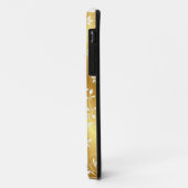 Elegant Gold Floral iPhone Case (Achterkant/links)
