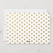 Elegant Gold Floral Joy Kerstmis Feestdagenkaart (Achterkant)