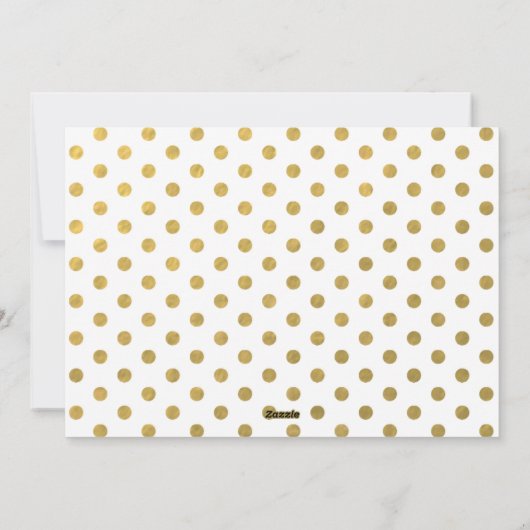 Elegant Gold Floral Joy Kerstmis Feestdagenkaart (Achterkant)