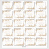 Elegant Gold Floral Leaf Address Labels (Vel)