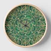 Elegant Gold Floral Mandala Green Design (Voorkant)