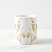 Elegant Gold Floral - Mok op maat van gepersonalis (Center)