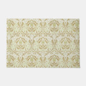 Elegant Gold Floral Pattern Deurmat (Voorkant)