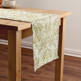 Elegant Gold Floral Pattern Korte Tafelloper