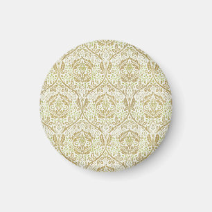 Elegant Gold Floral Pattern Magneet