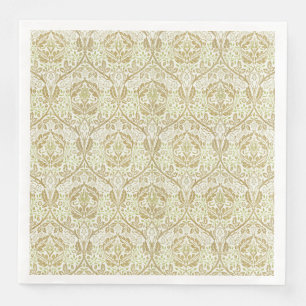 Elegant Gold Floral Pattern Servet