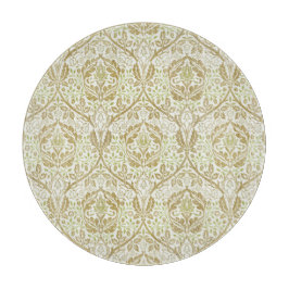 Elegant Gold Floral Pattern Snijplank
