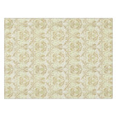 Elegant Gold Floral Pattern Tafelkleed (Voorkant (Horizontaal))